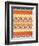 Aztec Pattern Colors-Jace Grey-Framed Premium Giclee Print