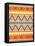 Aztec Pattern Colors-Jace Grey-Framed Stretched Canvas