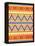 Aztec Pattern Colors-Jace Grey-Framed Stretched Canvas