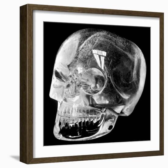 Aztec Rock Crystal Skull-null-Framed Photographic Print