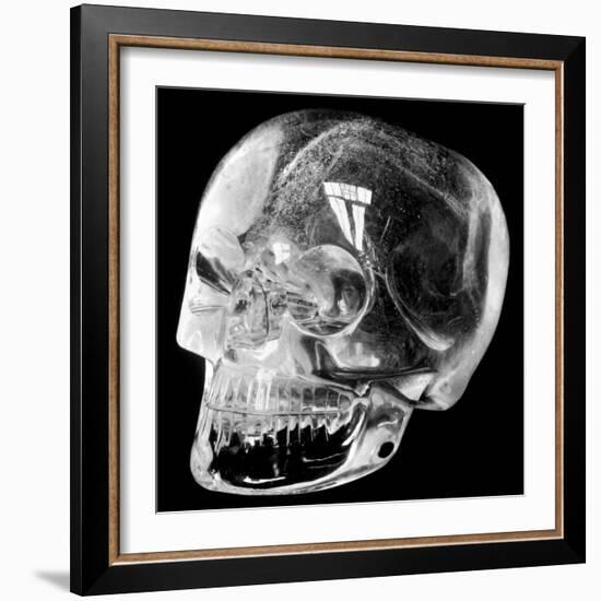 Aztec Rock Crystal Skull-null-Framed Photographic Print