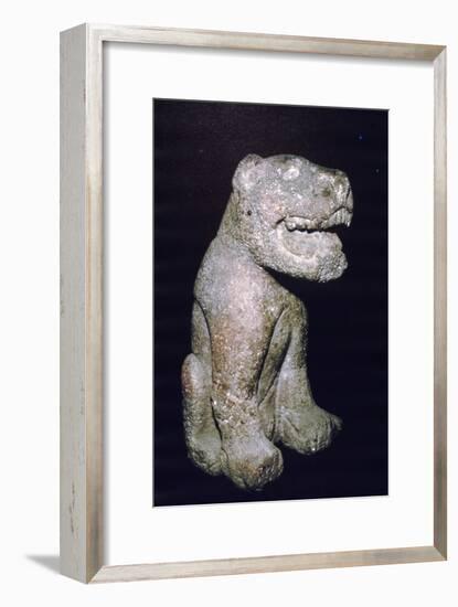 Aztec stonecarving of Jaguar, from Valley of Mexico, 1400-1521-Unknown-Framed Giclee Print