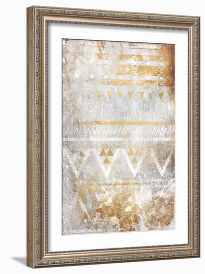 Aztec Takeover Gold-Jace Grey-Framed Premium Giclee Print