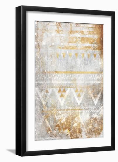 Aztec Takeover Gold-Jace Grey-Framed Premium Giclee Print