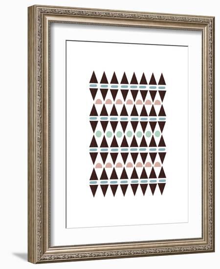 Aztec Triangles-Seventy Tree-Framed Giclee Print