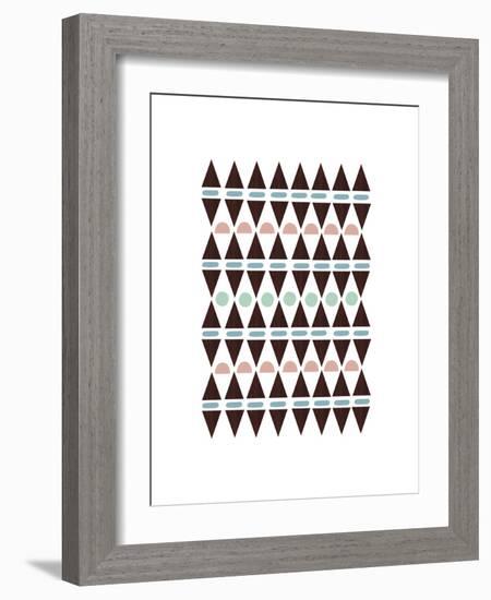 Aztec Triangles-Seventy Tree-Framed Giclee Print