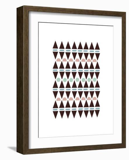 Aztec Triangles-Seventy Tree-Framed Giclee Print