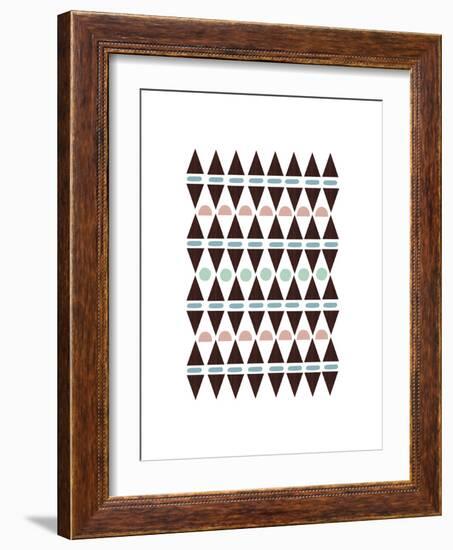 Aztec Triangles-Seventy Tree-Framed Giclee Print