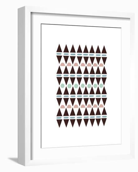 Aztec Triangles-Seventy Tree-Framed Giclee Print