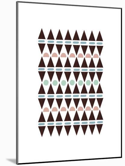 Aztec Triangles-Seventy Tree-Mounted Giclee Print