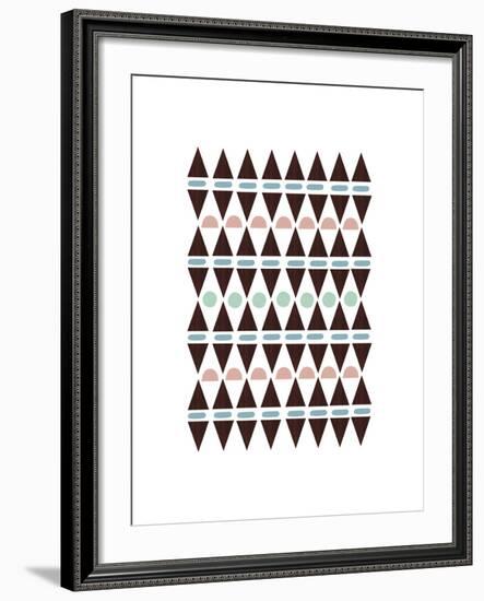 Aztec Triangles-Seventy Tree-Framed Giclee Print