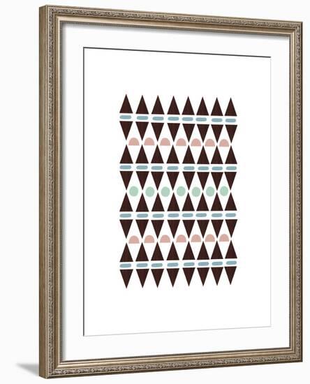 Aztec Triangles-Seventy Tree-Framed Giclee Print