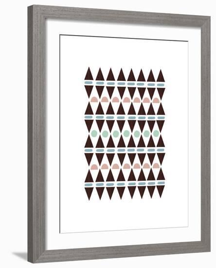 Aztec Triangles-Seventy Tree-Framed Giclee Print