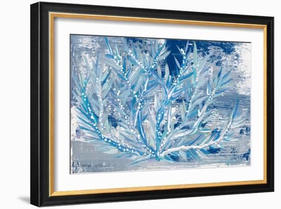 Azul Dotted Coral Horizontal-Gina Ritter-Framed Art Print