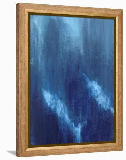 Azul Profundo Triptych I-Suzanne Wilkins-Framed Stretched Canvas