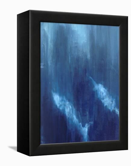 Azul Profundo Triptych I-Suzanne Wilkins-Framed Stretched Canvas