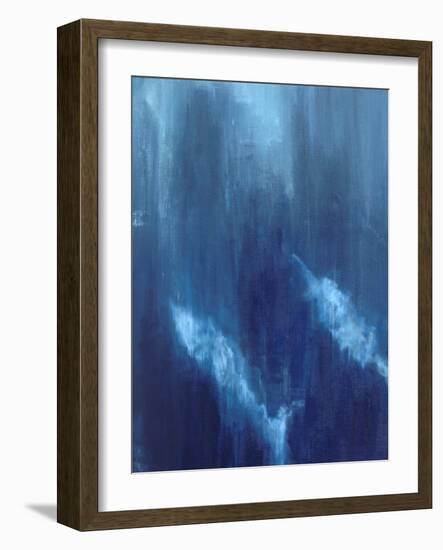 Azul Profundo Triptych I-Suzanne Wilkins-Framed Art Print