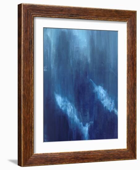 Azul Profundo Triptych I-Suzanne Wilkins-Framed Art Print