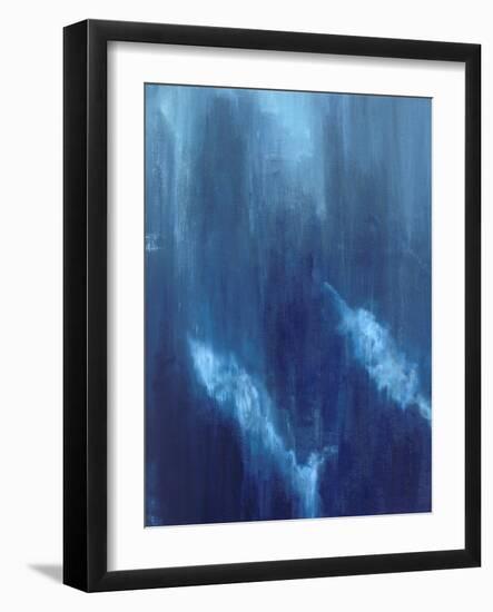 Azul Profundo Triptych I-Suzanne Wilkins-Framed Art Print
