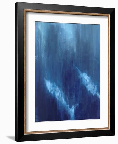 Azul Profundo Triptych I-Suzanne Wilkins-Framed Art Print