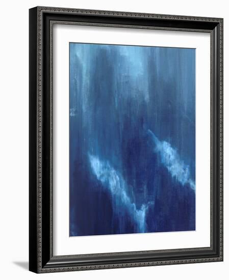 Azul Profundo Triptych I-Suzanne Wilkins-Framed Art Print