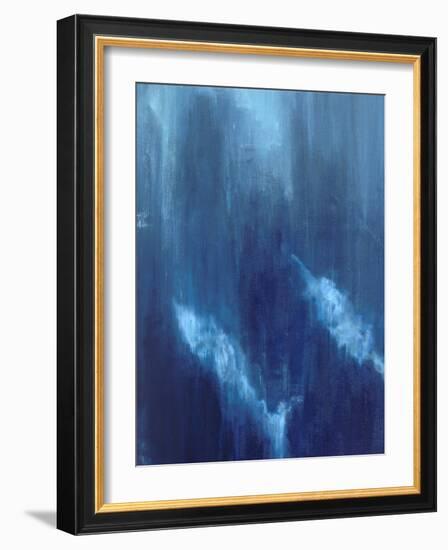 Azul Profundo Triptych I-Suzanne Wilkins-Framed Art Print