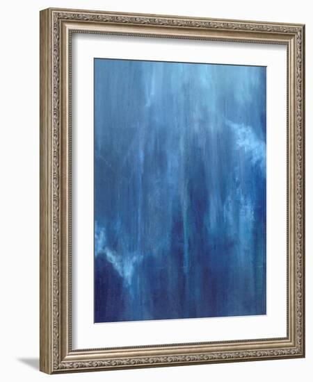 Azul Profundo Triptych II-Suzanne Wilkins-Framed Art Print