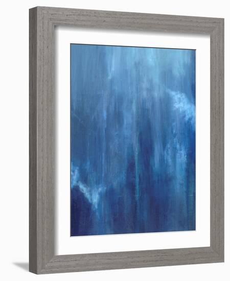 Azul Profundo Triptych II-Suzanne Wilkins-Framed Art Print