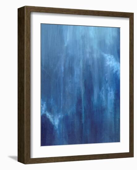 Azul Profundo Triptych II-Suzanne Wilkins-Framed Art Print