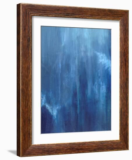 Azul Profundo Triptych II-Suzanne Wilkins-Framed Art Print