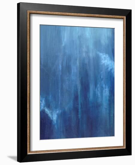 Azul Profundo Triptych II-Suzanne Wilkins-Framed Art Print