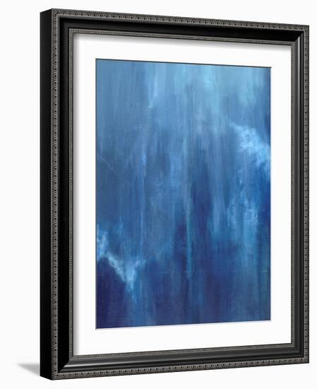 Azul Profundo Triptych II-Suzanne Wilkins-Framed Art Print