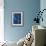 Azul Profundo Triptych III-Suzanne Wilkins-Framed Art Print displayed on a wall