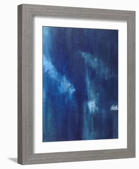 Azul Profundo Triptych III-Suzanne Wilkins-Framed Art Print