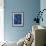 Azul Profundo Triptych III-Suzanne Wilkins-Framed Art Print displayed on a wall