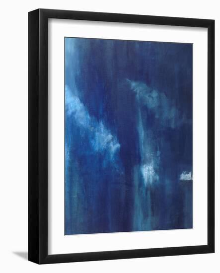 Azul Profundo Triptych III-Suzanne Wilkins-Framed Art Print