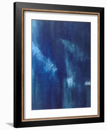 Azul Profundo Triptych III-Suzanne Wilkins-Framed Art Print