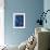 Azul Profundo Triptych III-Suzanne Wilkins-Framed Art Print displayed on a wall