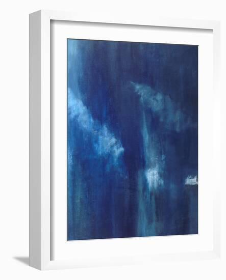 Azul Profundo Triptych III-Suzanne Wilkins-Framed Art Print