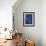 Azul Profundo Triptych III-Suzanne Wilkins-Framed Art Print displayed on a wall