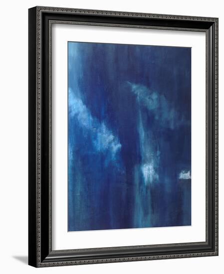 Azul Profundo Triptych III-Suzanne Wilkins-Framed Art Print