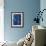 Azul Profundo Triptych III-Suzanne Wilkins-Framed Art Print displayed on a wall