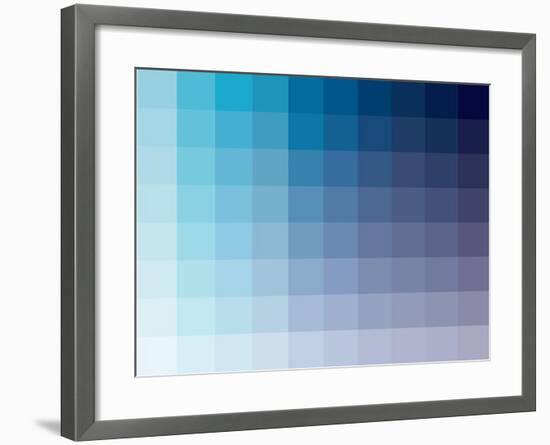 Azul Rectangle Spectrum-Kindred Sol Collective-Framed Art Print