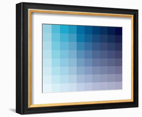 Azul Rectangle Spectrum-Kindred Sol Collective-Framed Art Print