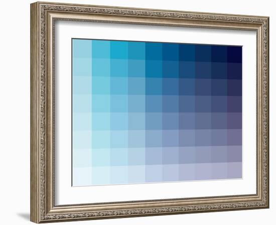 Azul Rectangle Spectrum-Kindred Sol Collective-Framed Art Print