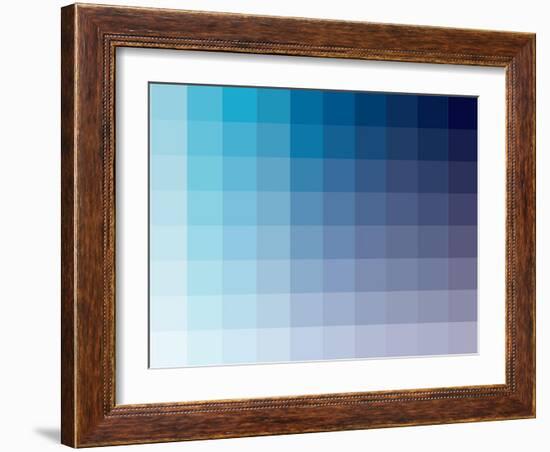 Azul Rectangle Spectrum-Kindred Sol Collective-Framed Art Print