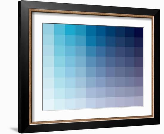 Azul Rectangle Spectrum-Kindred Sol Collective-Framed Art Print