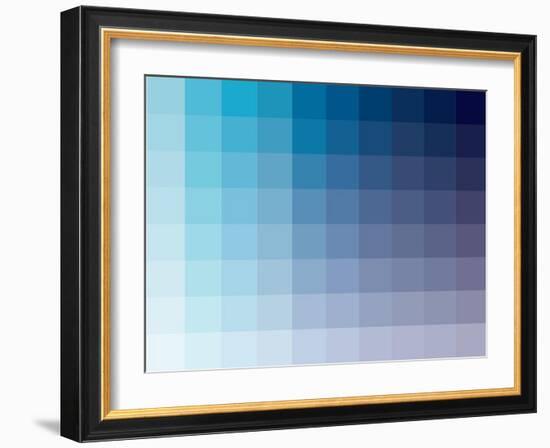 Azul Rectangle Spectrum-Kindred Sol Collective-Framed Art Print