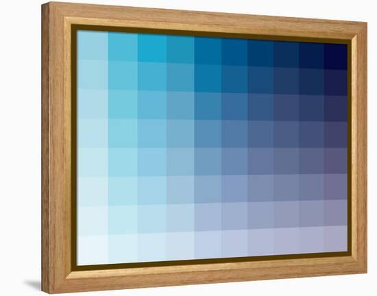 Azul Rectangle Spectrum-Kindred Sol Collective-Framed Stretched Canvas