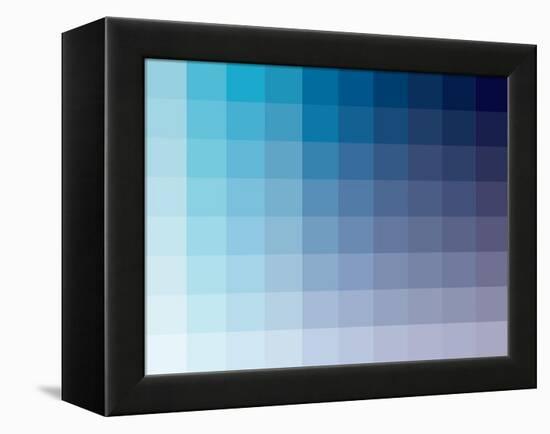 Azul Rectangle Spectrum-Kindred Sol Collective-Framed Stretched Canvas